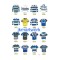 Bath Retro Art Rugby Shirts T-Shirt Bath Retro Art Rugby Shirts T-Shirt